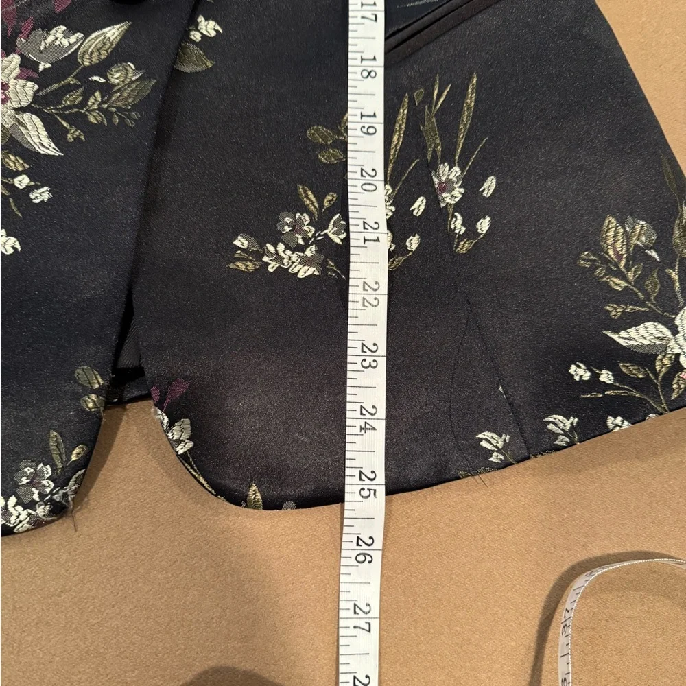 Zara Basic Jacquard Tuxedo Blazer - Size X-Small - Picture 14 of 16